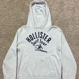 Hollister large men’s white hoodie